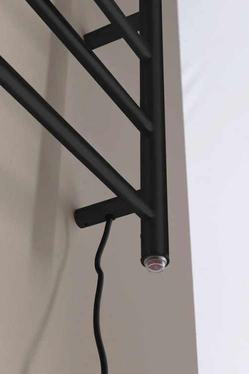 REDONDO elektryczna suszarka na ręczniki, okrągła, 630x1160 mm, 130 W, czarny #4