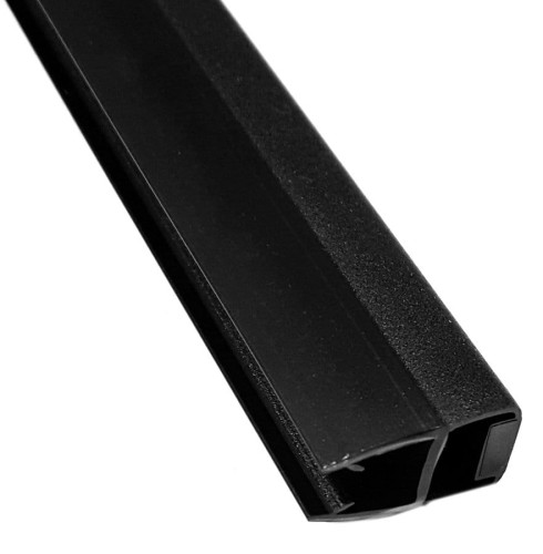 Uszczelka magnetyczna płaska, szkło 8mm, 2000mm, czarny #2