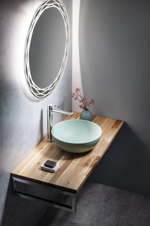 Blat WOODY 1100x28x500mm, lite drewno dąb naturalny