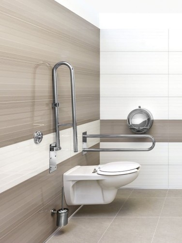 HANDICAP poręcz składana 813mm, stal nierdzewna polerowana #2