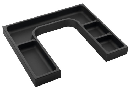 LINDO "U" organizer 372x36x323mm, plastik, antracyt