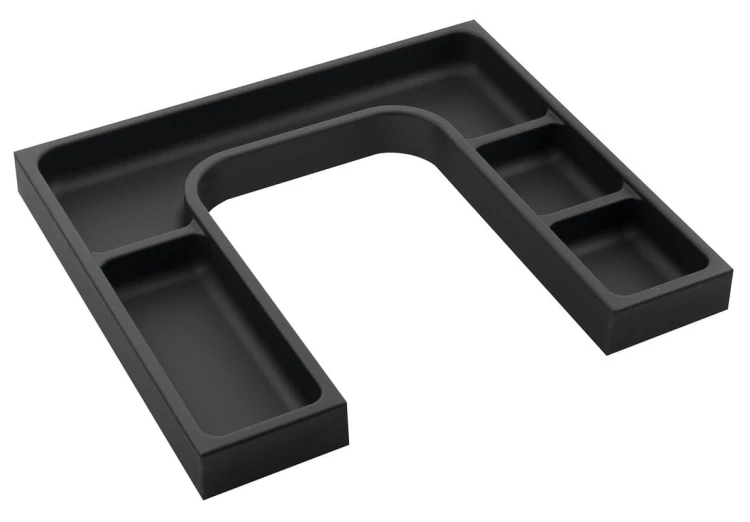LINDO "U" organizer 372x36x323mm, plastik, antracyt