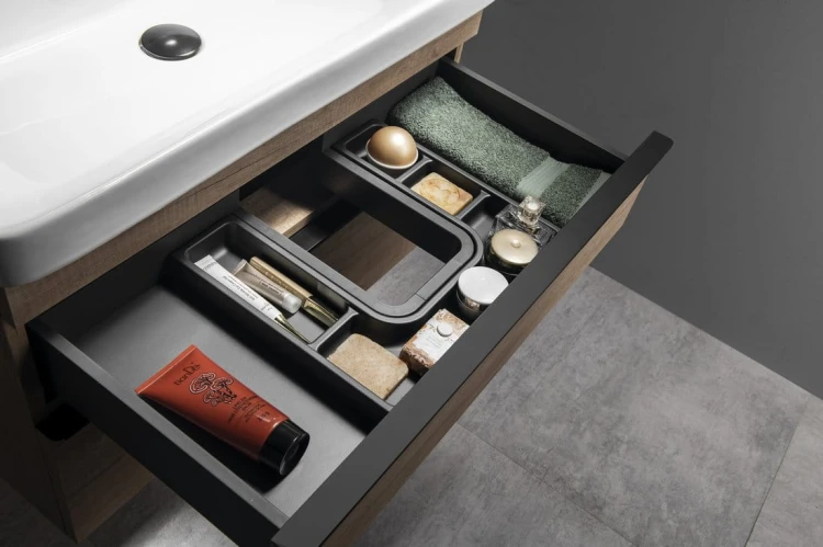 LINDO "U" organizer 372x36x323mm, plastik, antracyt #2