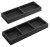 LINDO organizer boczny, zestaw 2 szt., 114x323mm, plastik, antracyt