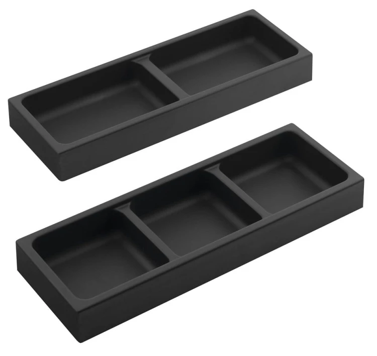 LINDO organizer boczny, zestaw 2 szt., 114x323mm, plastik, antracyt