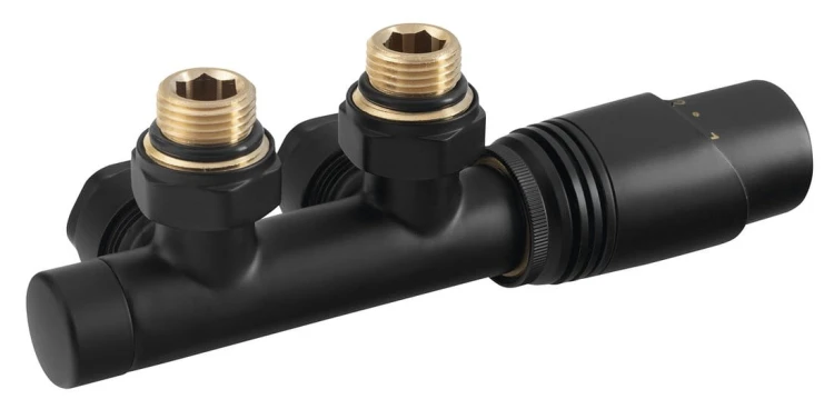 Zestaw przyłączeniowy termostatyczny BRUCKNER WICHER 50 mm czarny mat