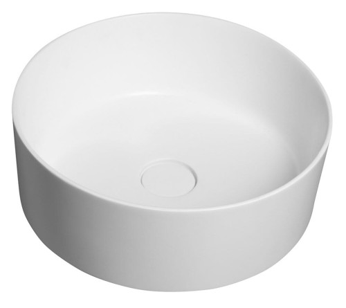 THIN umywalka nablatowa, średnica 38cm, biały mat
