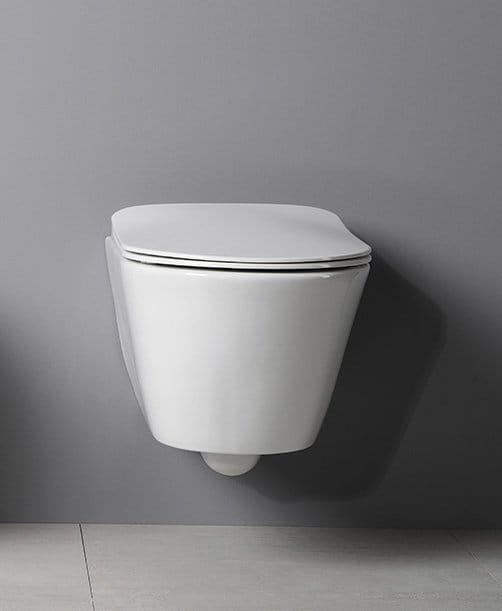 AVVA WC wiszące Rimless ze stelażem podtynkowym i przyciskiem Schwab, biały #3