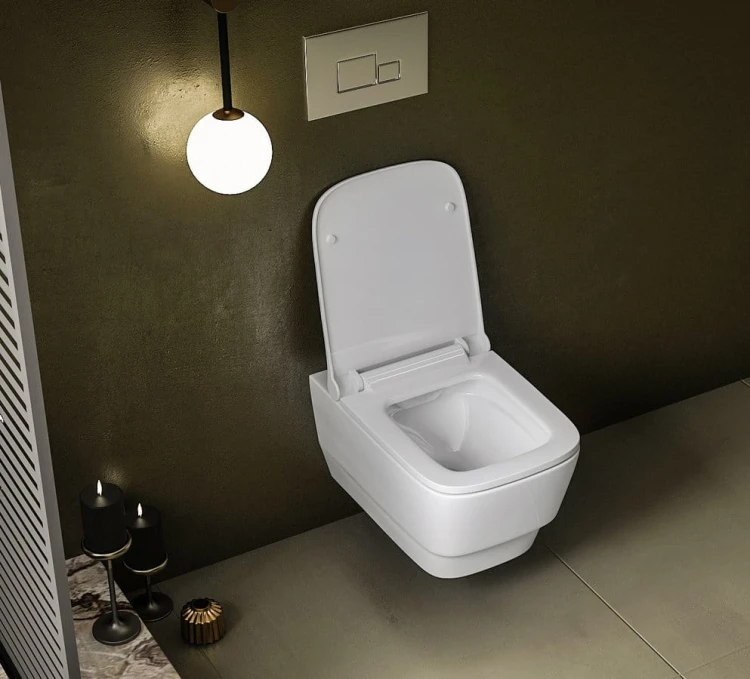 BELLO WC wiszące ze stelażem podtynkowym i przyciskiem Schwab, biały #5