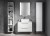 CIRASA szafka pod umywalkę 79,8x52x46cm, biały połysk #4
