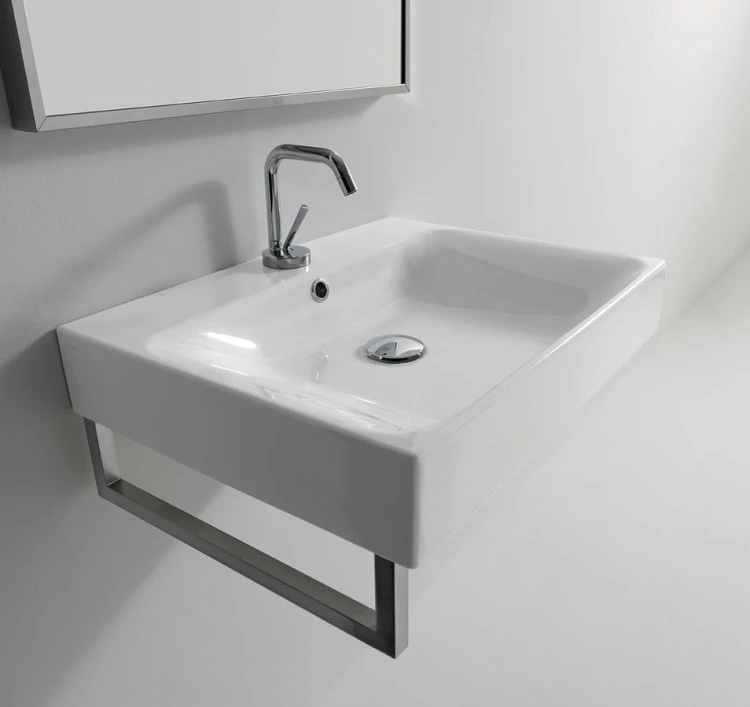 CENTO umywalka ceramiczna 60x45cm, biały #2
