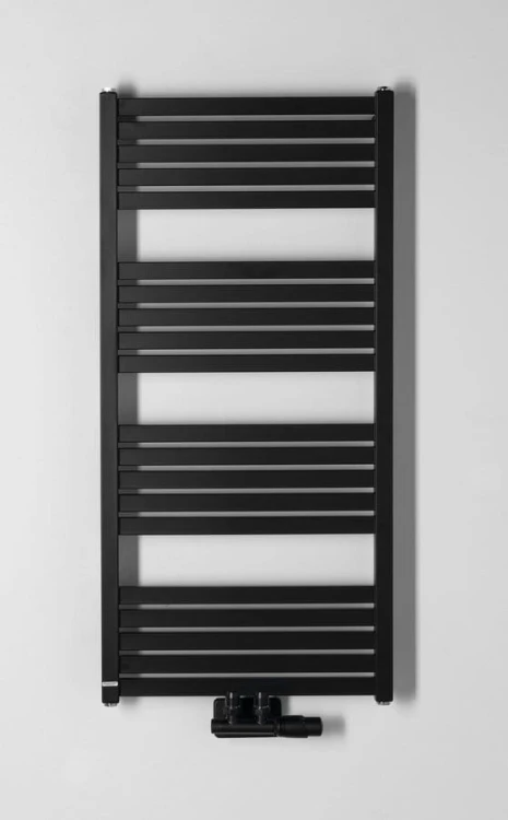 GRUNT grzejnik łazienkowy 500x1050mm, podłączenie środkowe, czarny mat #3