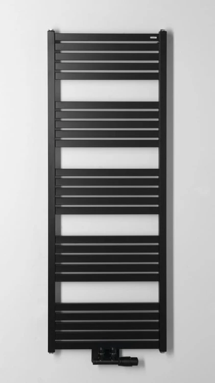 GRUNT grzejnik łazienkowy 500x1330 mm, podłączenie centralne, czarny mat #3