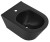 AVVA bidet wiszący 35,5x53cm, czarny mat