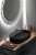 INFINITY OVAL umywalka ceramiczna nablatowa, 60x40cm, czarny mat #5