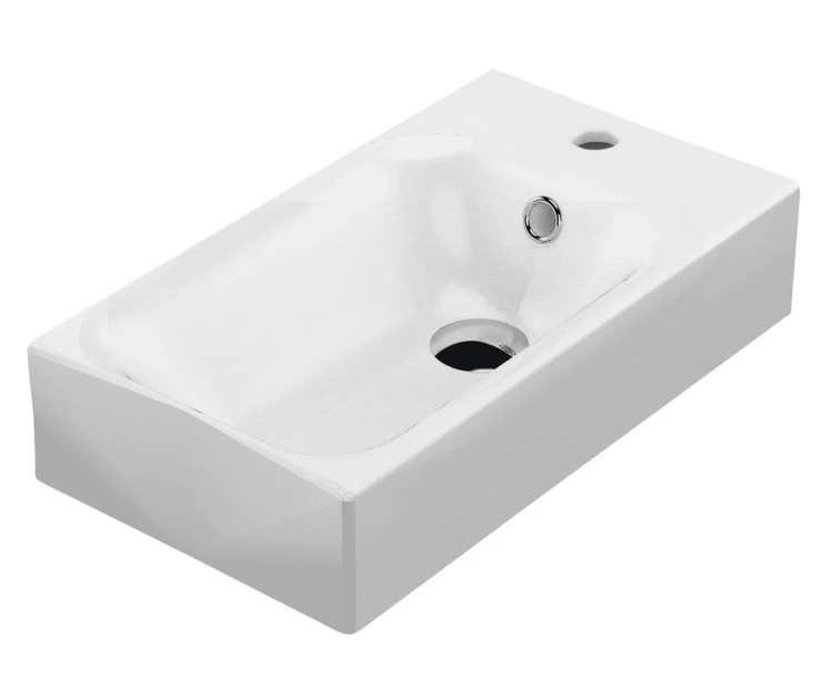 CENTO umywalka ceramiczna 45x25cm, biały