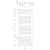 Rysunek techniczny - ORBIT grzejnik z podłączeniem bocznym 750x1320 mm, biały