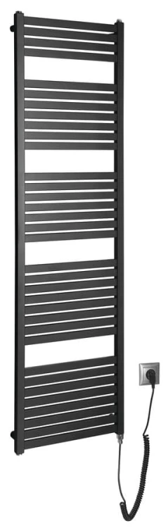 TONDI-E grzejnik elektryczny 450x1690 mm, 600 W, czarny mat