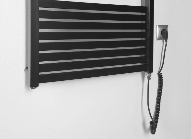 TONDI-E grzejnik elektryczny 450x1690 mm, 600 W, czarny mat #2