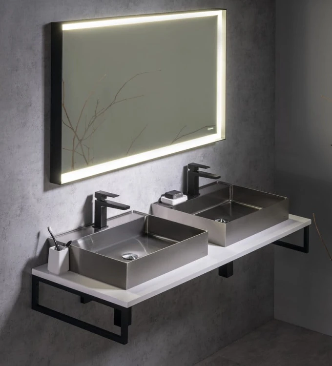 PLATO blat Rockstone 1900x24x500mm, biały mat
