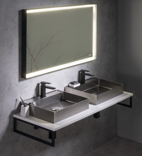 PLATO blat Rockstone 2200x24x500mm, biały mat