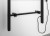BARBO elektryczna suszarka na ręczniki, kwadratowa, 600x1600mm, 160 W, czarny mat #2