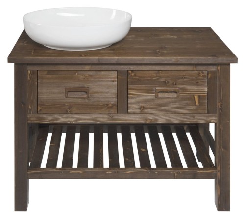 BRAND szafka pod umywalkę 100x73x50cm, świerk bejcowany #2