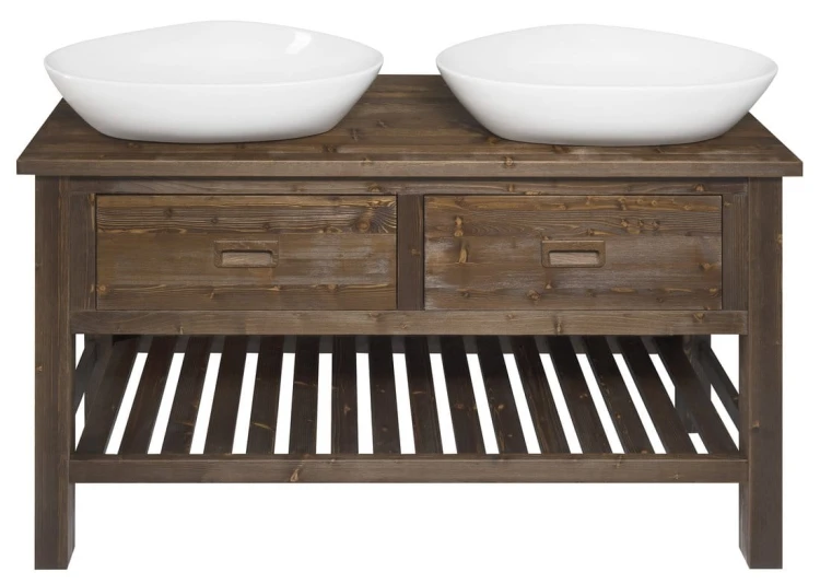 BRAND szafka pod umywalkę 130x73x50cm, świerk bejcowany #6