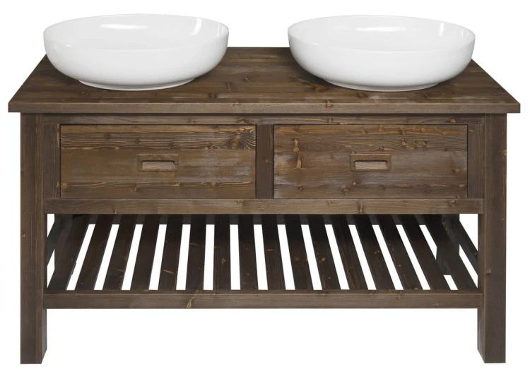 BRAND szafka pod umywalkę 130x73x50cm, świerk bejcowany #7