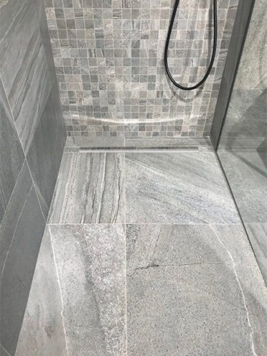 Listwa spadkowa prawa, wysokość 12mm, długość 1000mm, stal nierdzewna mat #2