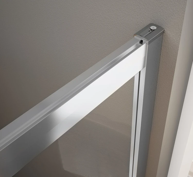 BORG kabina prysznicowa 800x800x1950 mm, wejście z rogu, szkło czyste #3