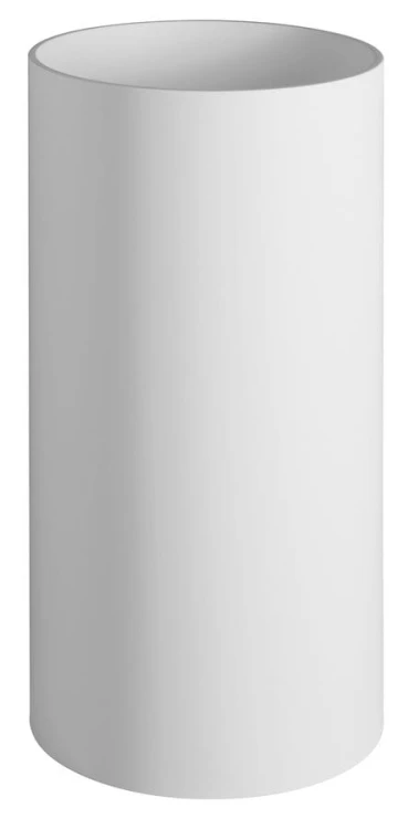ALTONA umywalka wolnostojąca z pokrywą odpływu Ø 43,5x85cm, kompozyt, biały mat