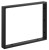 Wspornik 350x280x40mm, stal malowana, czarny mat
