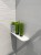 ABELINE półka narożna Rockstone 300x100mm, asymetryczna, biały mat #3