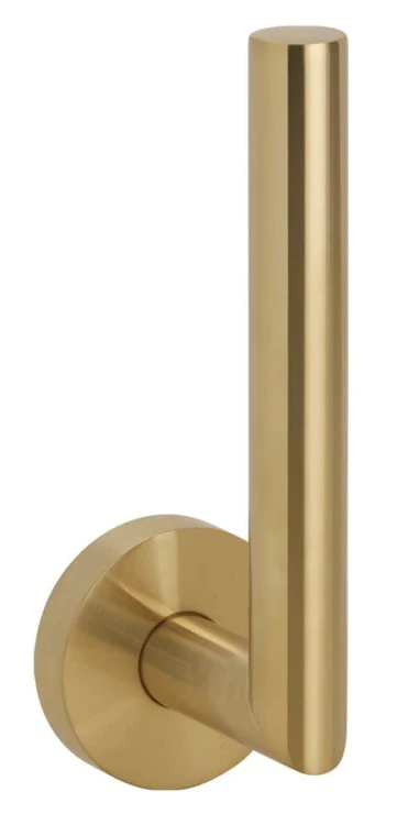 X-ROUND GOLD wieszak na papier toaletowy, złoto mat