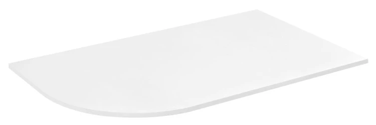 PULSE blat Rockstone 757x12x462mm, prawy, biały mat