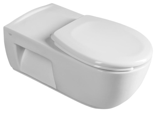 HANDICAP przedłużana misa WC dla niepełnosprawnych, rimless 37x70 cm, biały #2