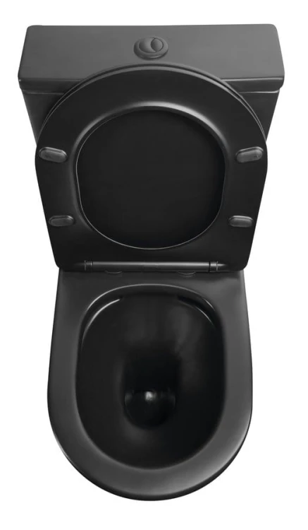PACO RIMLESS kompakt WC, odpływ pionowy/poziomy, czarny mat #6