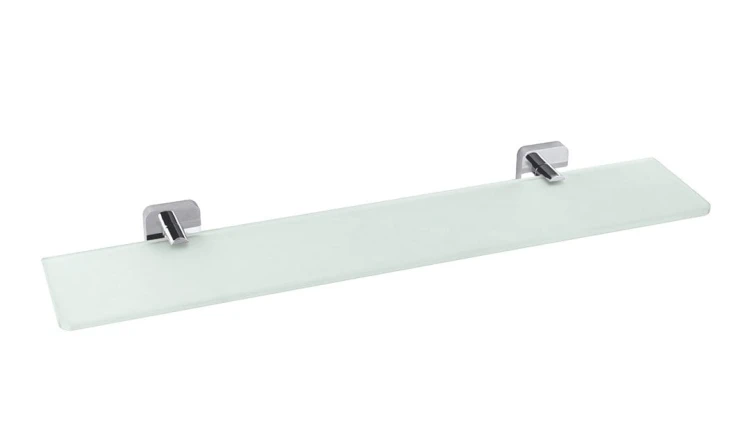 INSIA półka szklana 600x50x132mm, chrom