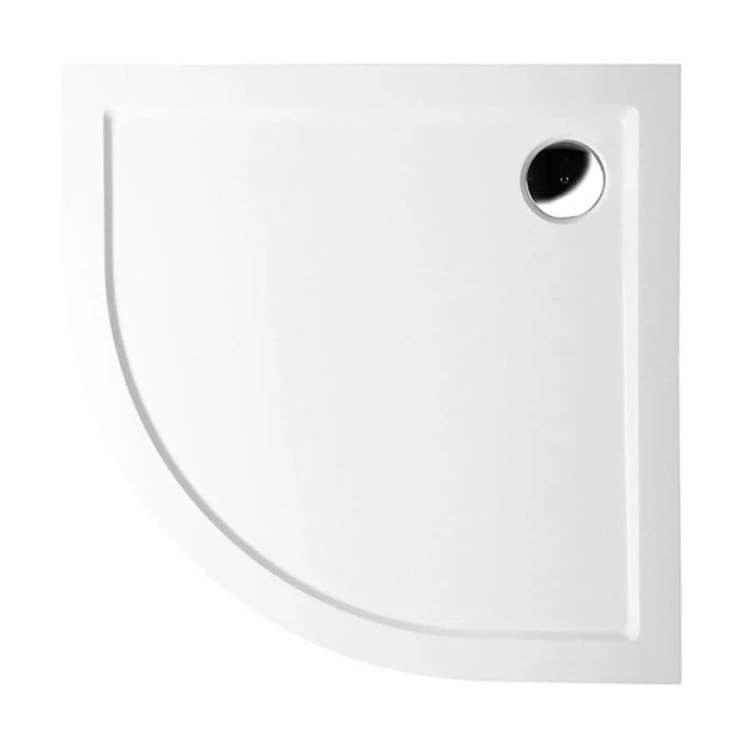 SERA brodzik prysznicowy kompozytowy 80x80cm, półokrągły, R550, biały