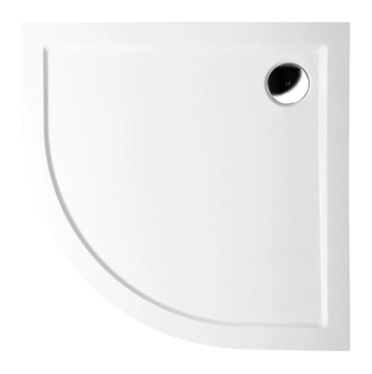 SERA brodzik prysznicowy kompozytowy 90x90cm, półokrągły, R550, biały