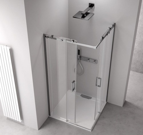 THRON SQUARE kabina prysznicowa prostokątna 1100x800mm, rolki kanciaste, wejście z rogu #2