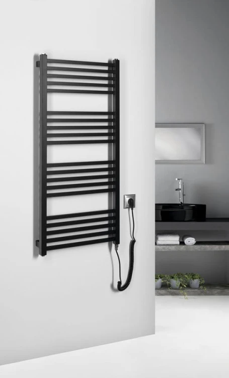 METRO-E grzejnik elektryczny łazienkowi 500x1060mm, 400 W, czarny mat #2