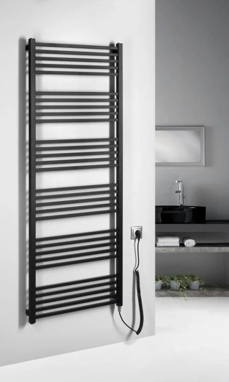 METRO-E grzejnik łazienkowi elektryczny 600x1620mm, 800 W, czarny mat #2