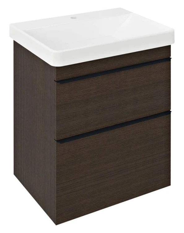SITIA szafka umywalkowa 56,4x70x44,2cm, 2 szuflady, sosna rustykalna