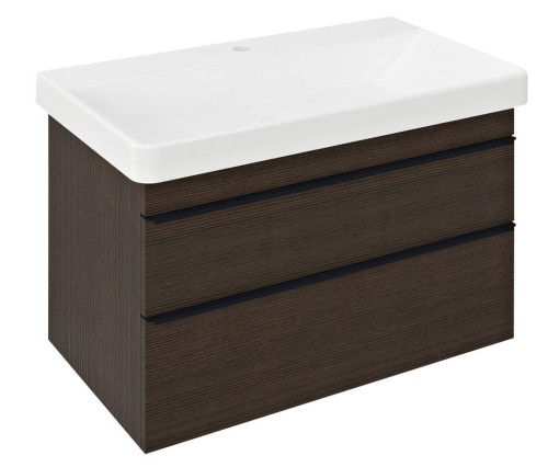 SITIA szafka umywalkowa 75,6x50x44,2cm, 2 szuflady, sosna rustykalna