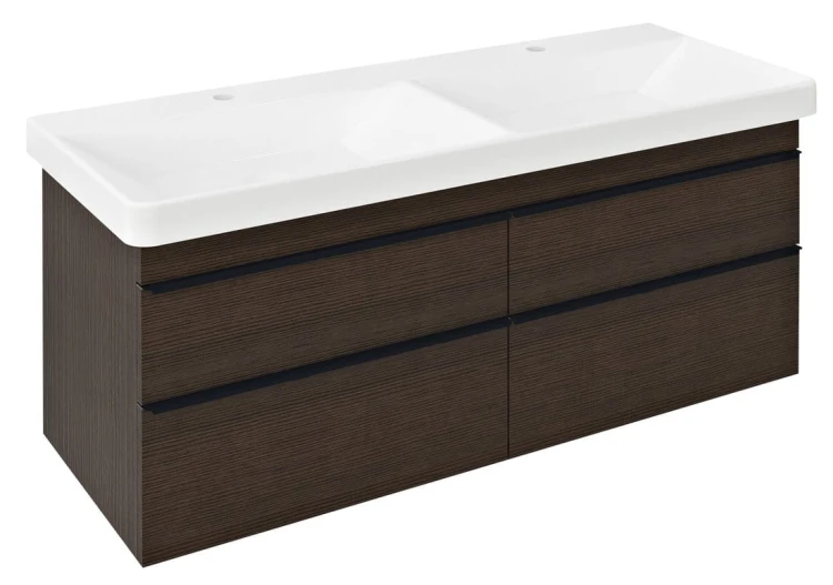 SITIA szafka umywalkowa 116x50x44,2cm, 4 szuflady, sosna rustykalna