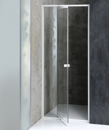 AMICO drzwi prysznicowe zawiasowe 1040-1220x1850mm, szkło czyste