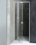 AMICO drzwi prysznicowe zawiasowe 1040-1220x1850mm, szkło czyste