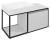 SKARA szafka pod umywalkę 100x49,5x46,5cm, czarny mat/biały mat